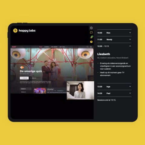 Remote meekijken tijdens een UX onderzoek